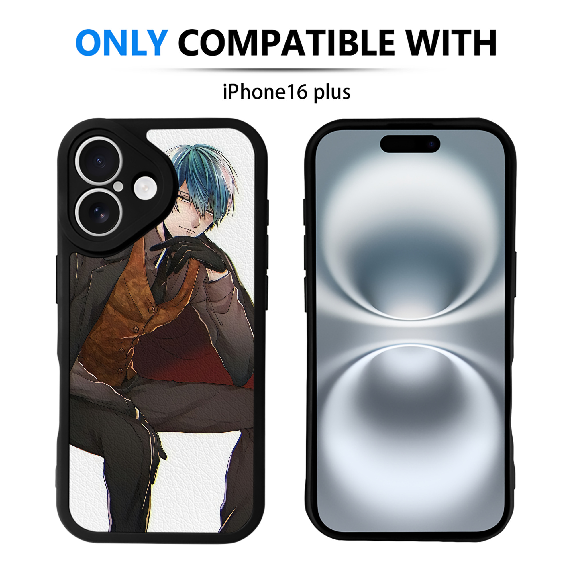 （画像用） 刀剣乱舞 Touken Ranbu 【iPhone 16シリーズ対応】シリコンスマホケース（レザー調） 材質：シリコン